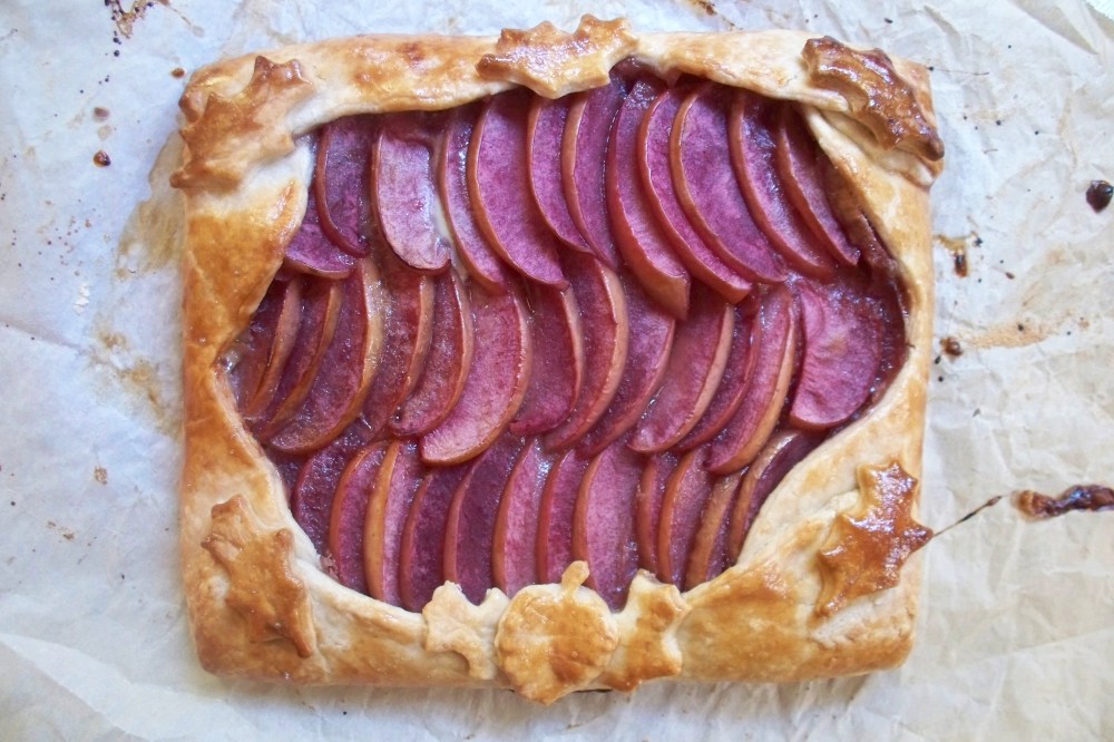 Wine Poached Apple Tart