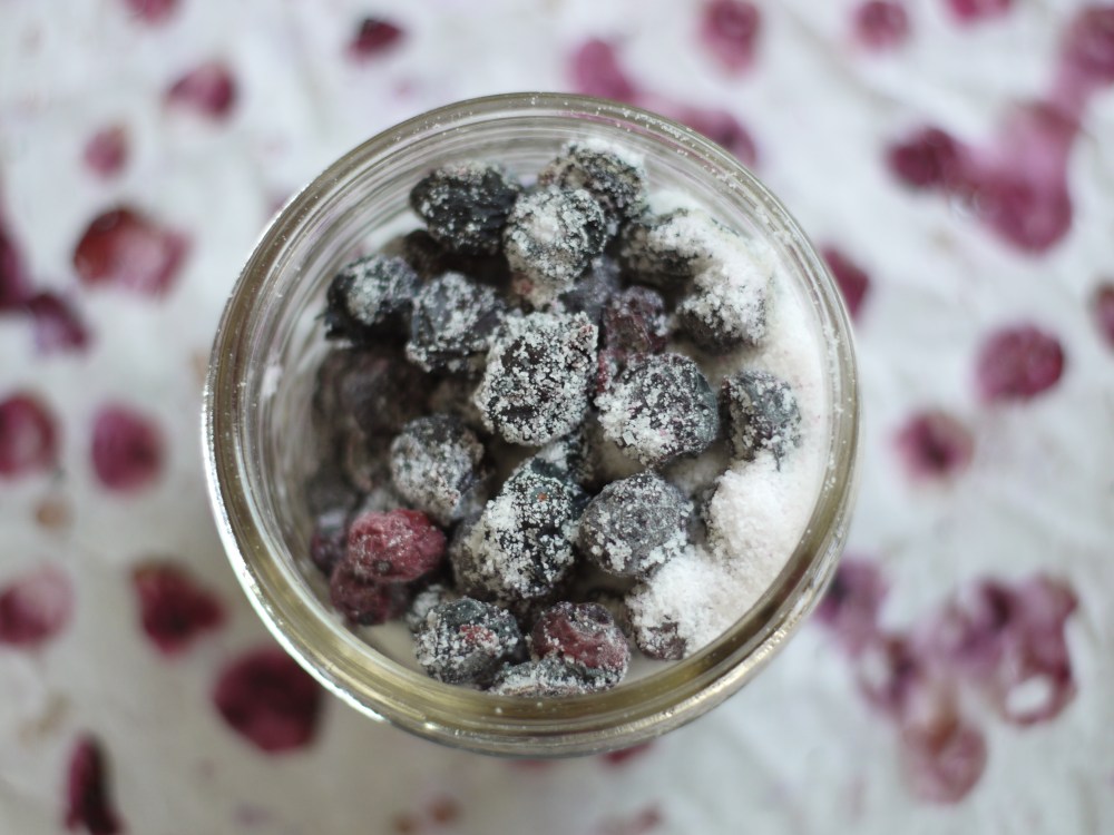 Sugared Dried Blueberries