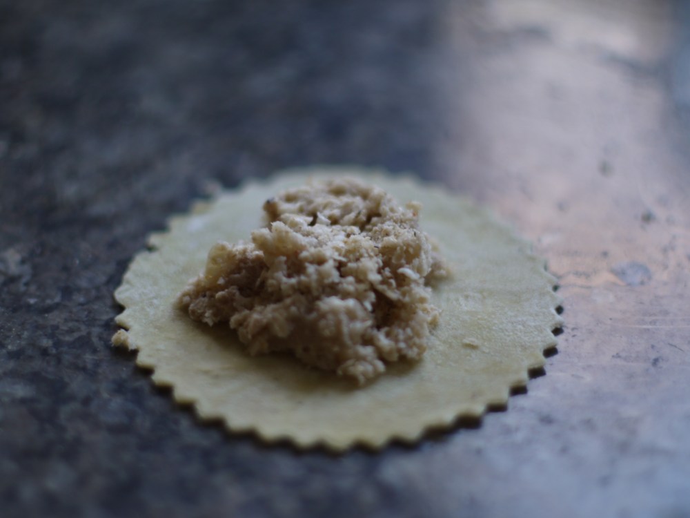 making ravioli