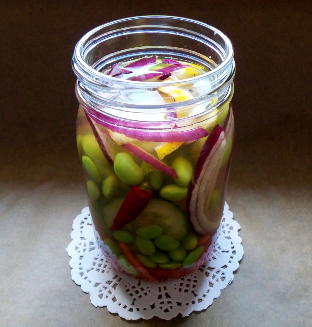 Quick Pickled Edamame