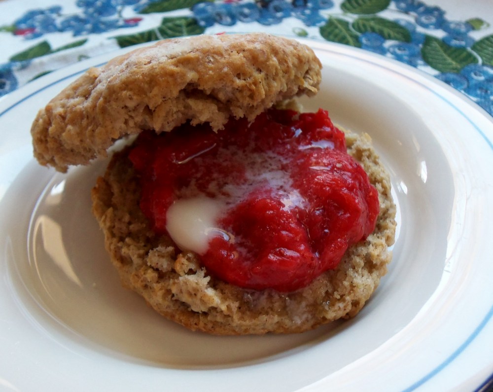 Buckwheat Biscuit with Strawberry Jam