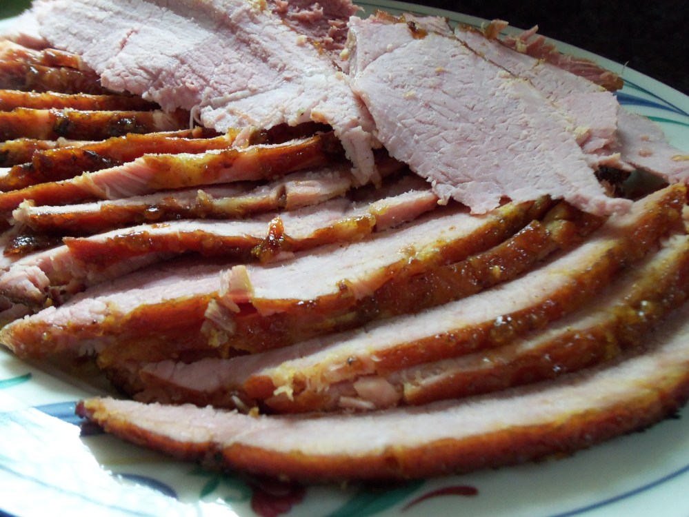 Sliced Muscadine Glazed Ham