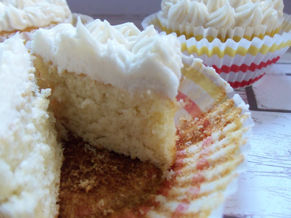 Frosted Vanilla Cupcakes Gluten Free