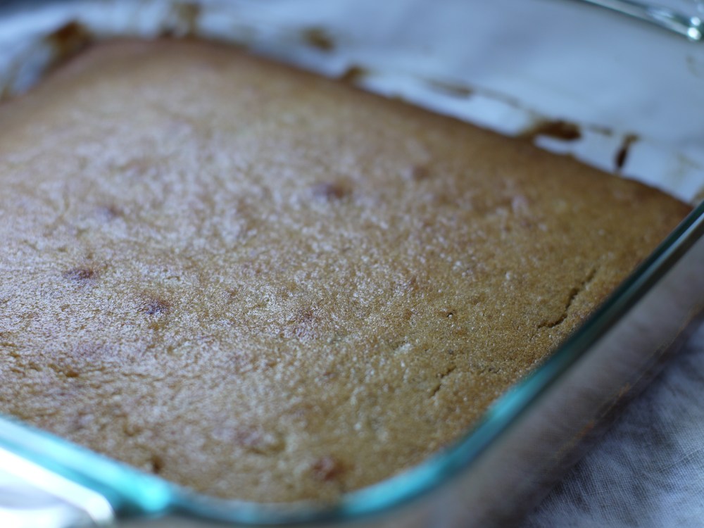 Baked Banana Cake