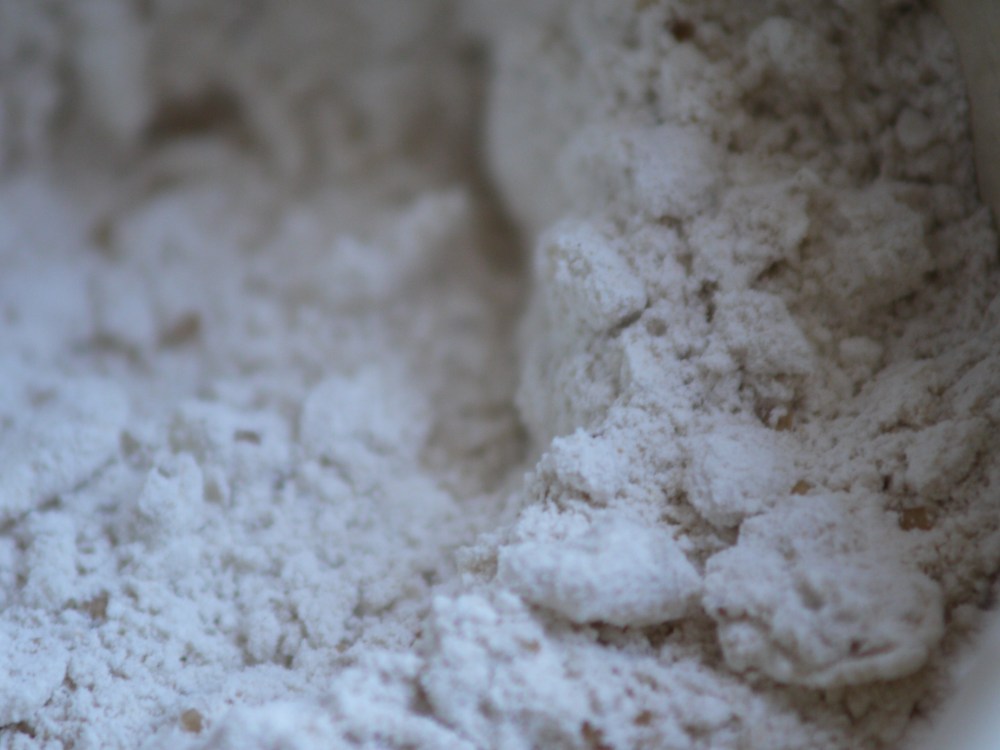 cutting butter into flour