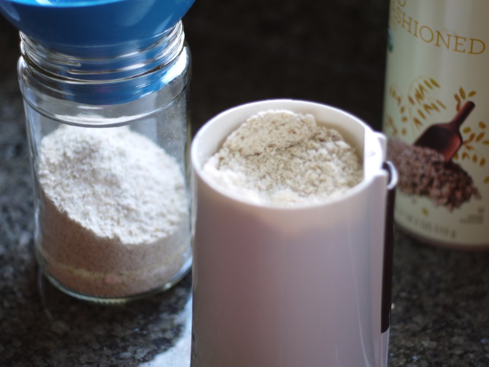 grinding oat flour