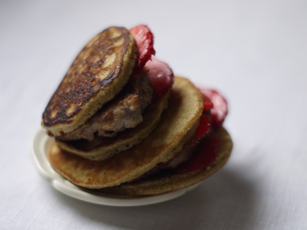 sausage pancake sandwich