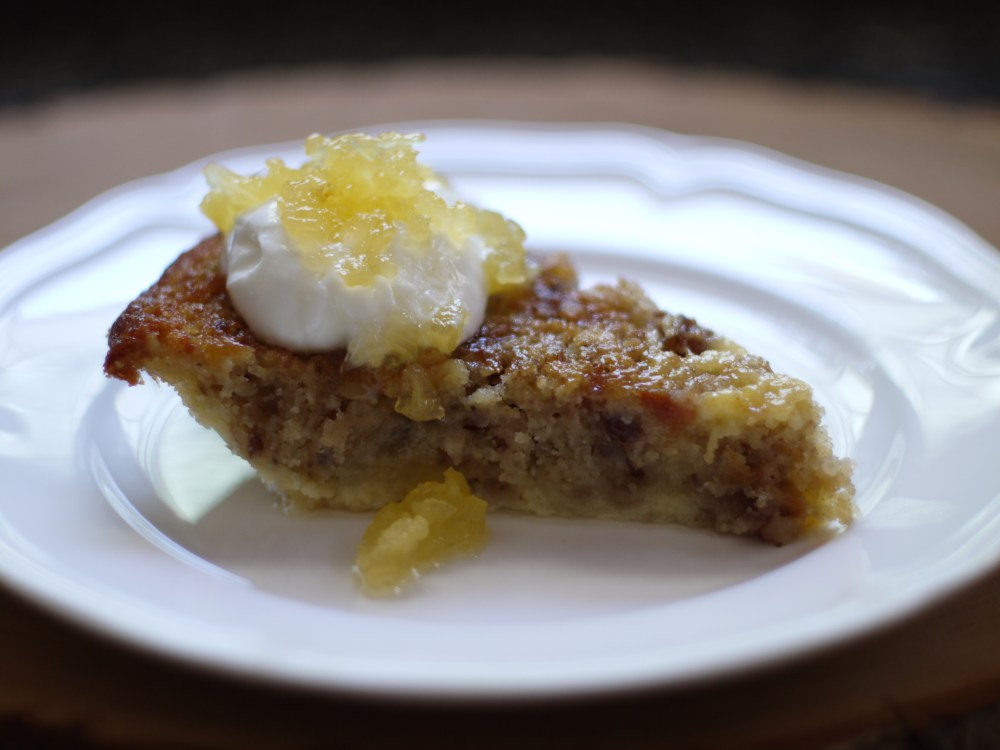gluten free hummingbird streusel coffee cake