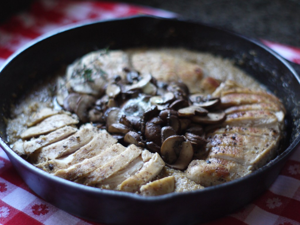 Bock Beer Chicken & Grits Skillet Meal